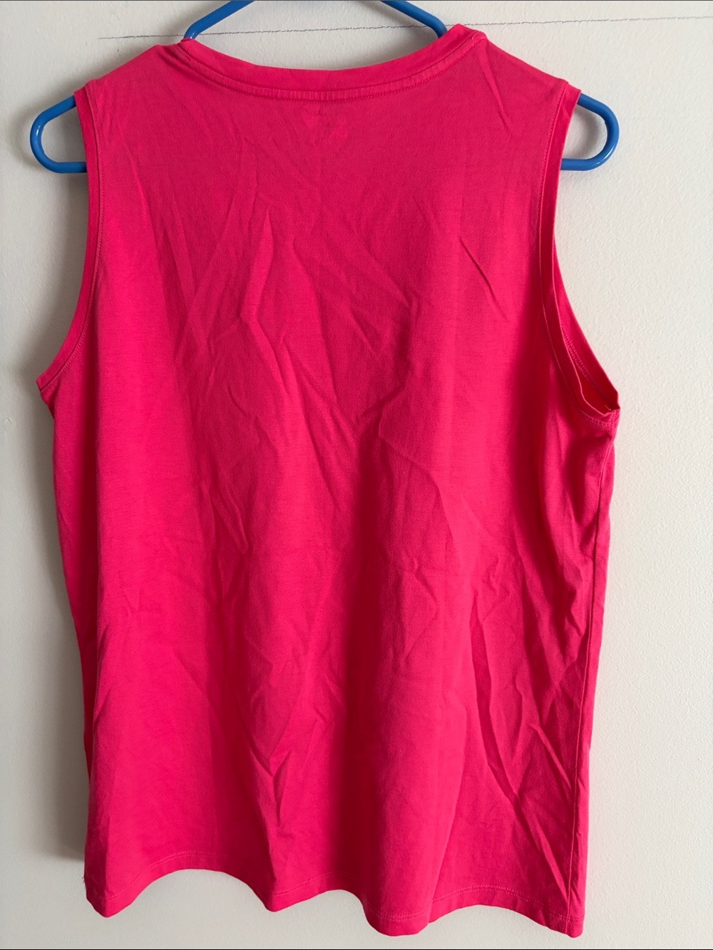 Lands' End Women's Tank Top - Hot Pink. Med(10-12). Cotton - Picture 4 of 4